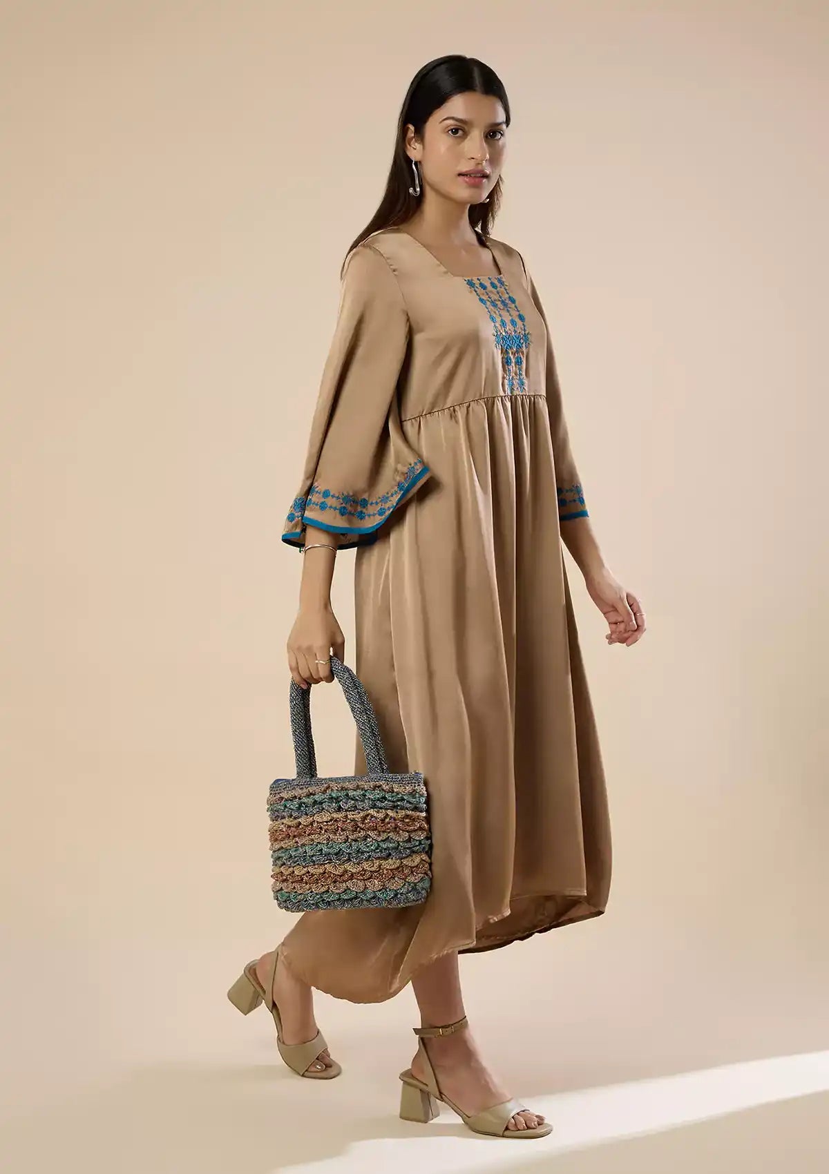 Buy Metallic Crochet Mini Bag