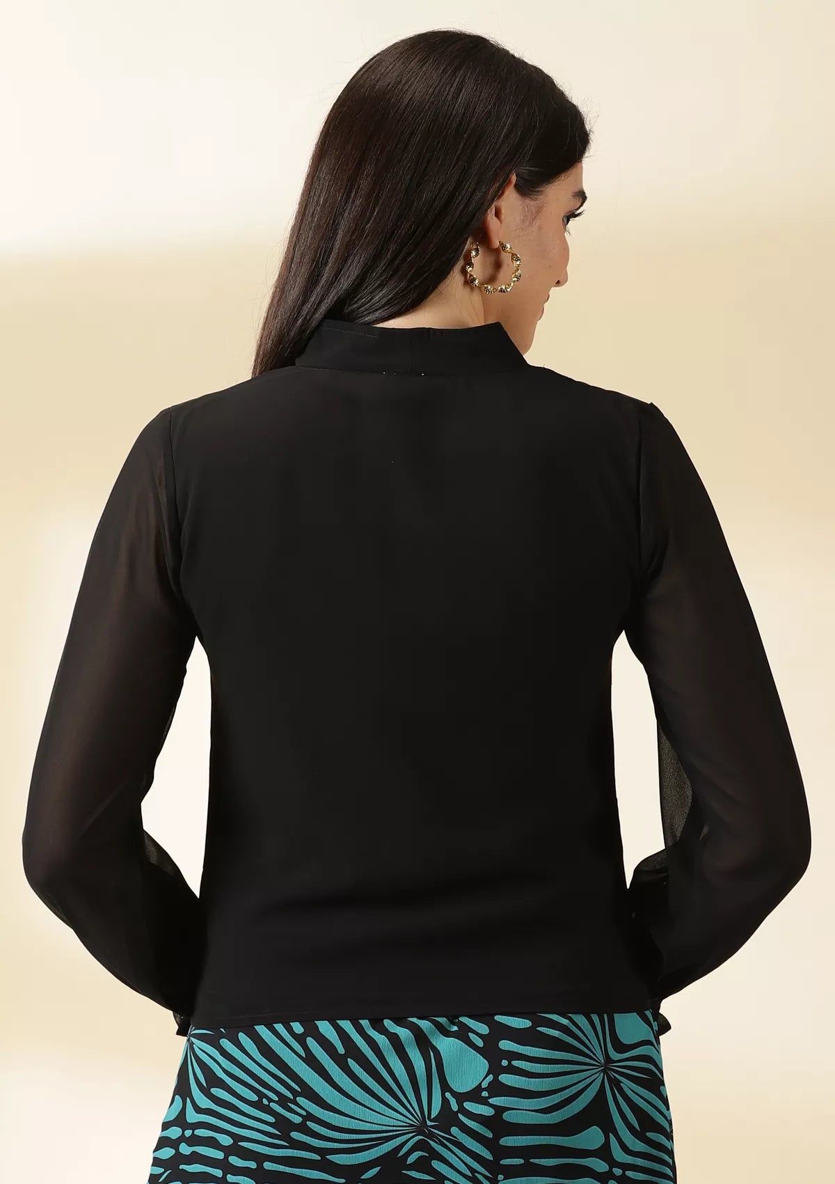 Midnight Chic Overlap Top Online