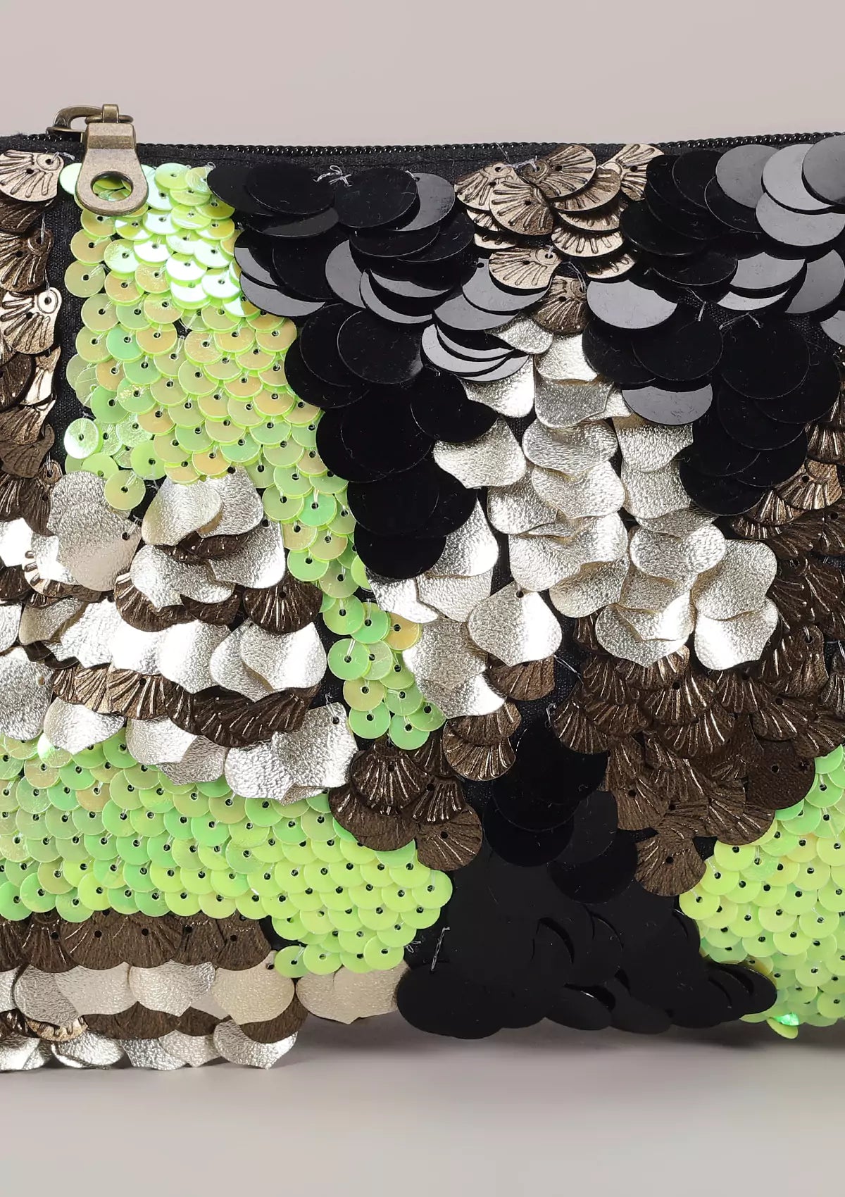 Neon Glam sequinned clutch For Women