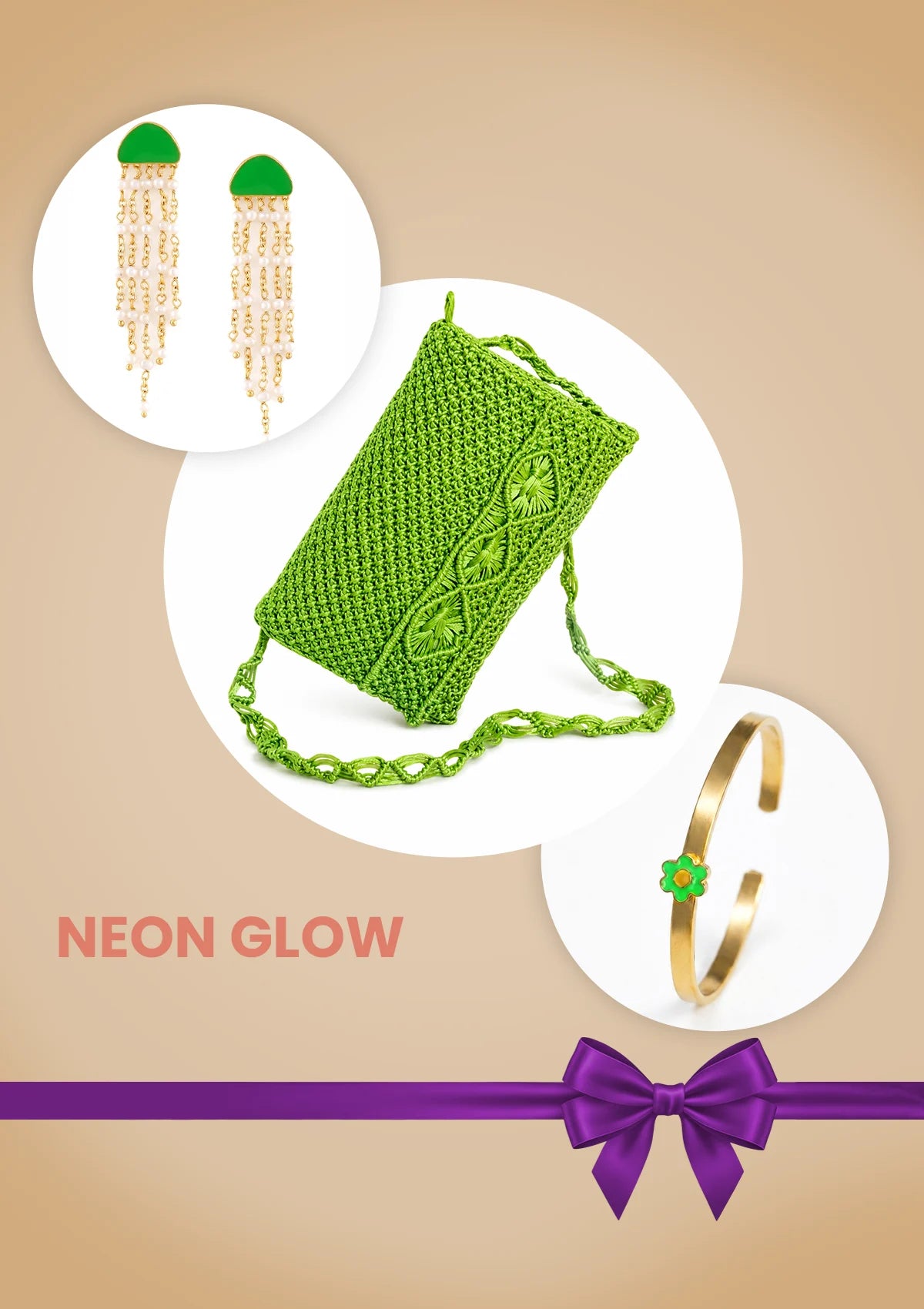 Neon Glow Anniversary Gift Set for Her