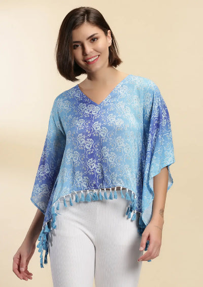 Nerida - Printed Kaftan Top