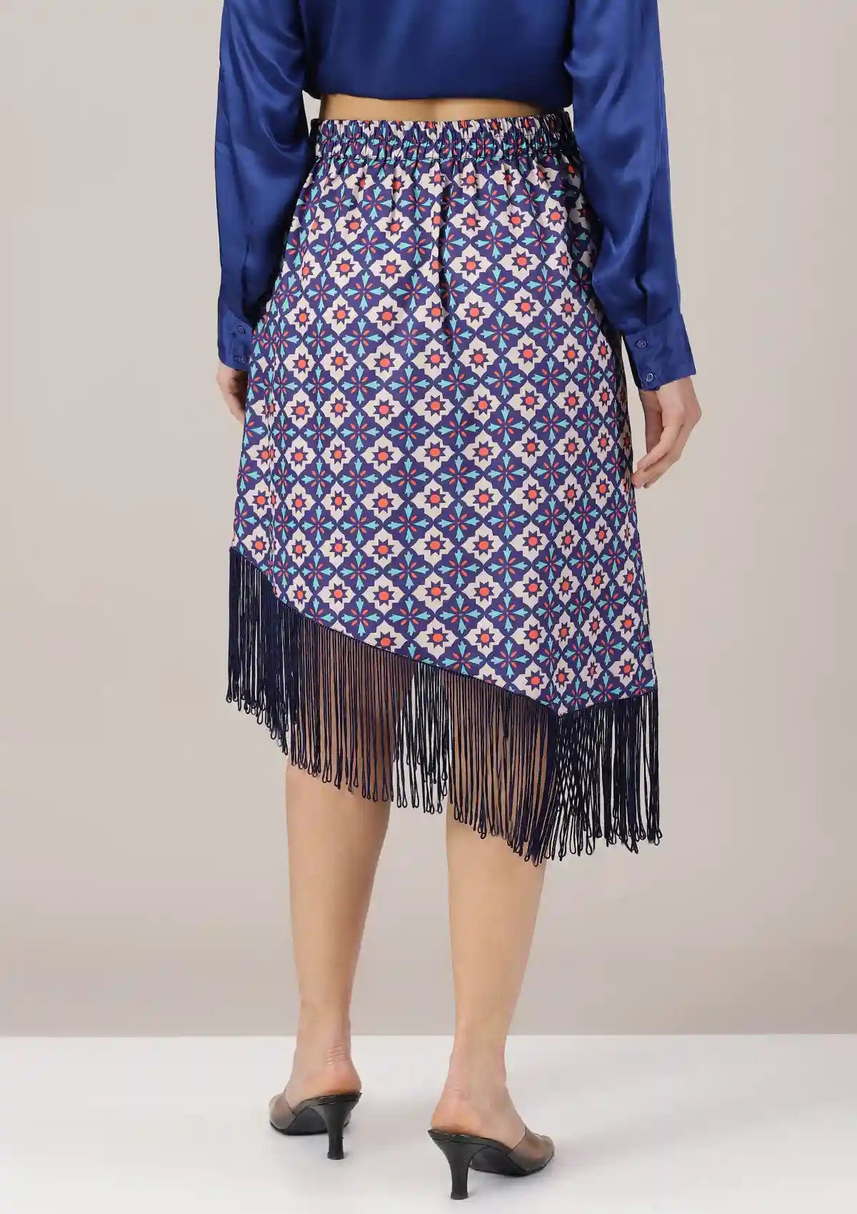 Nora - Asymmetrical printed skirt Price