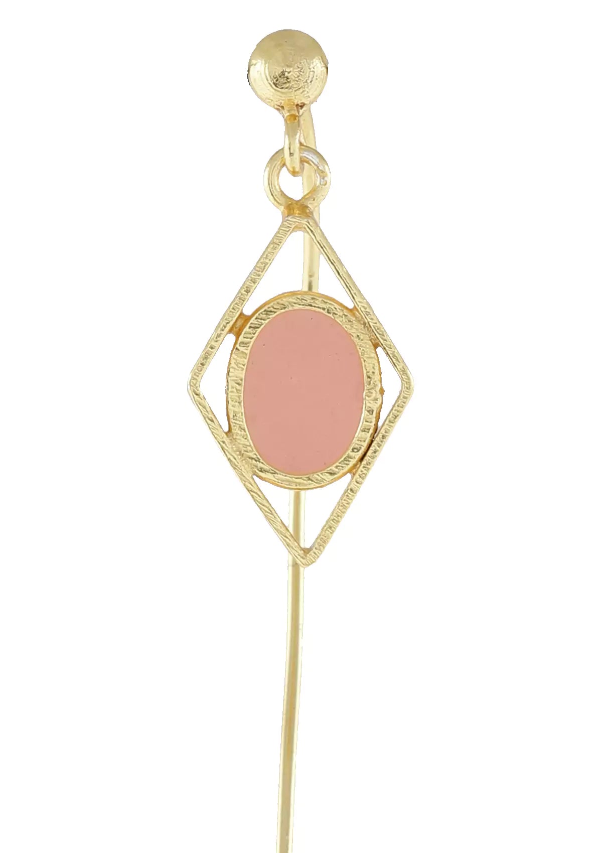 Pink Enamel Gold Plated Drops for ladies