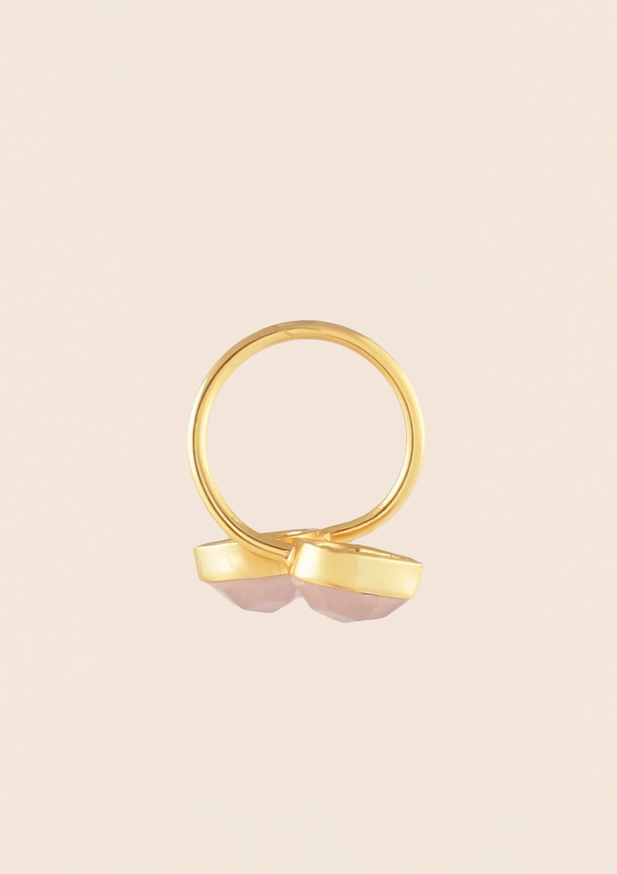 Pink Calcedony Ring For Women