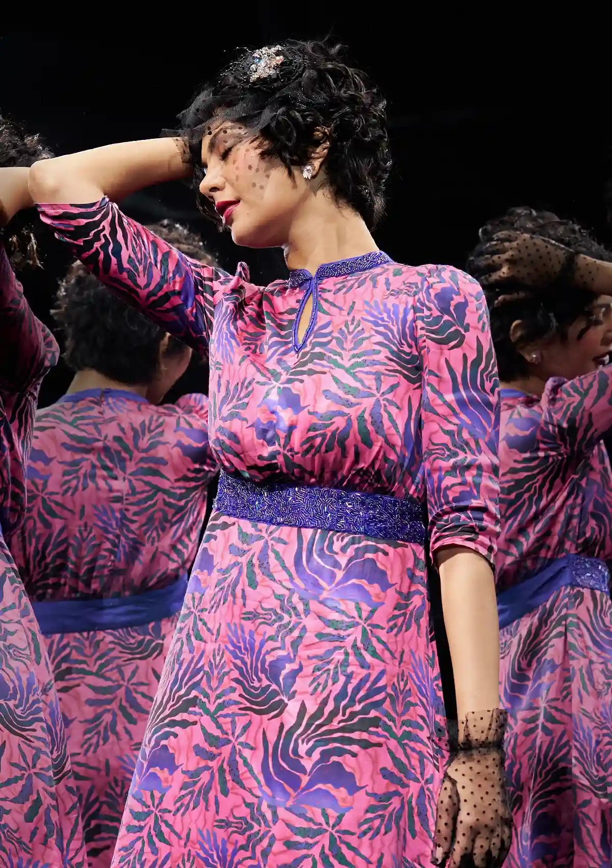 Buy Silken Whisper - Printed Embellished Mini Party Dress