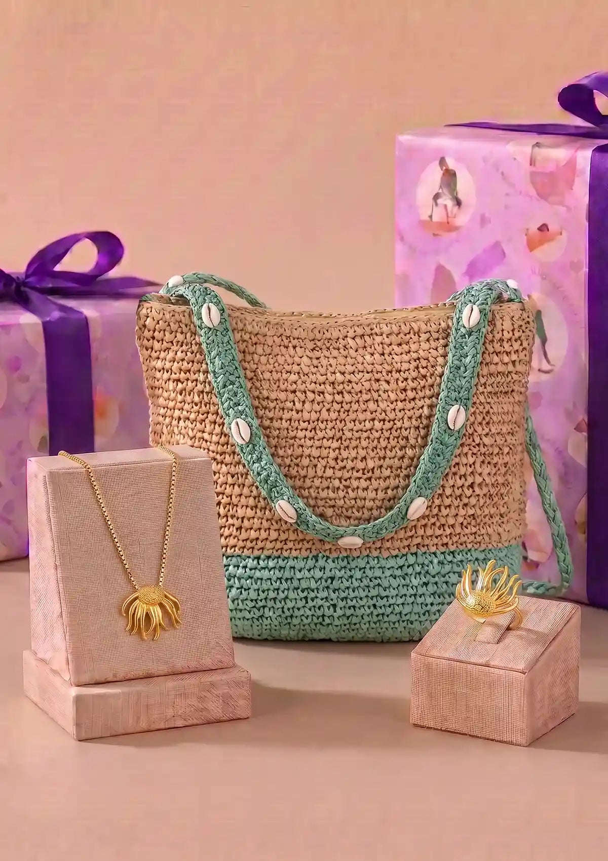 Raffia & Radiance Self Love Gift Set for Women