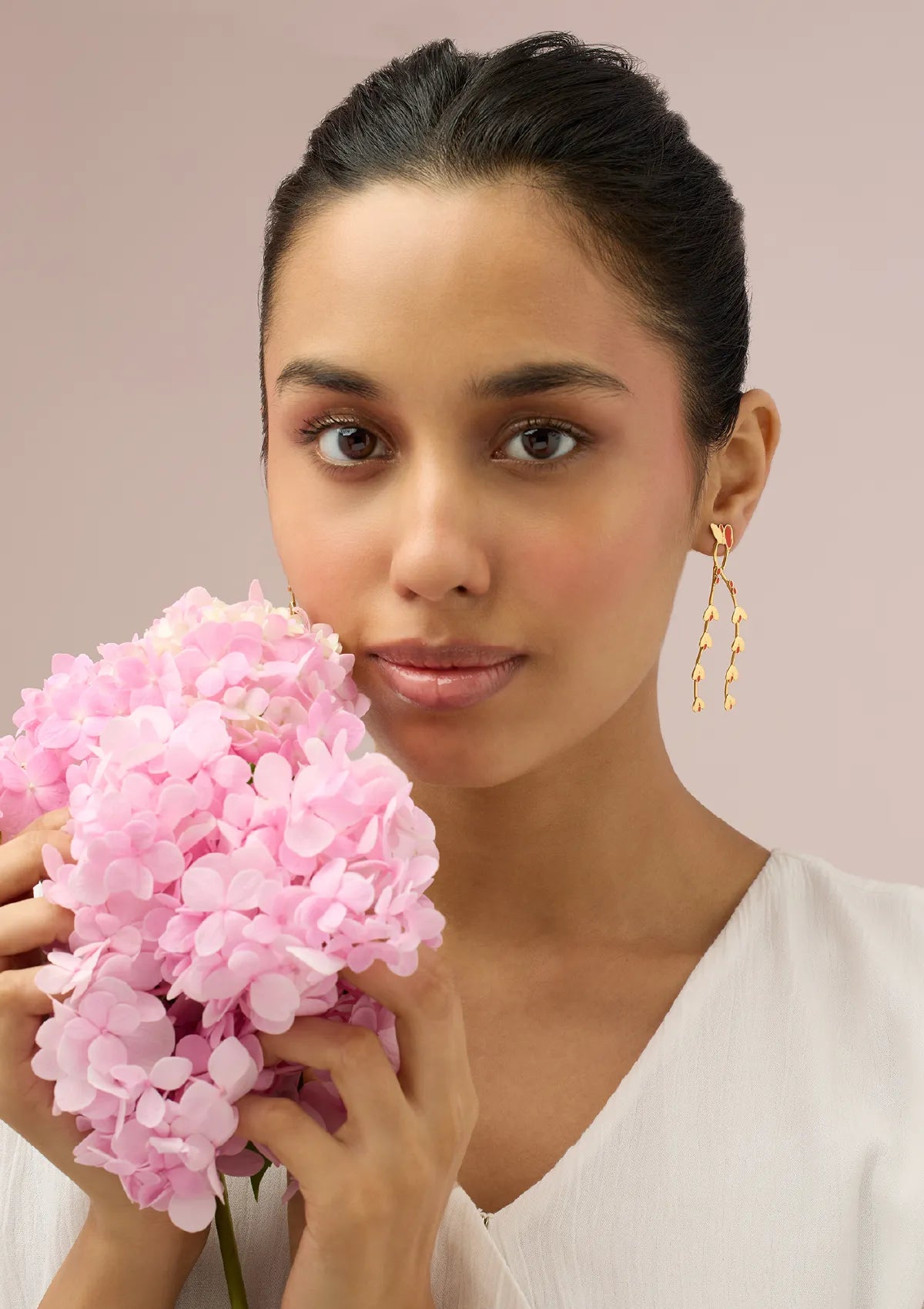 Buy Red Enamelled Seeds Drop Earring