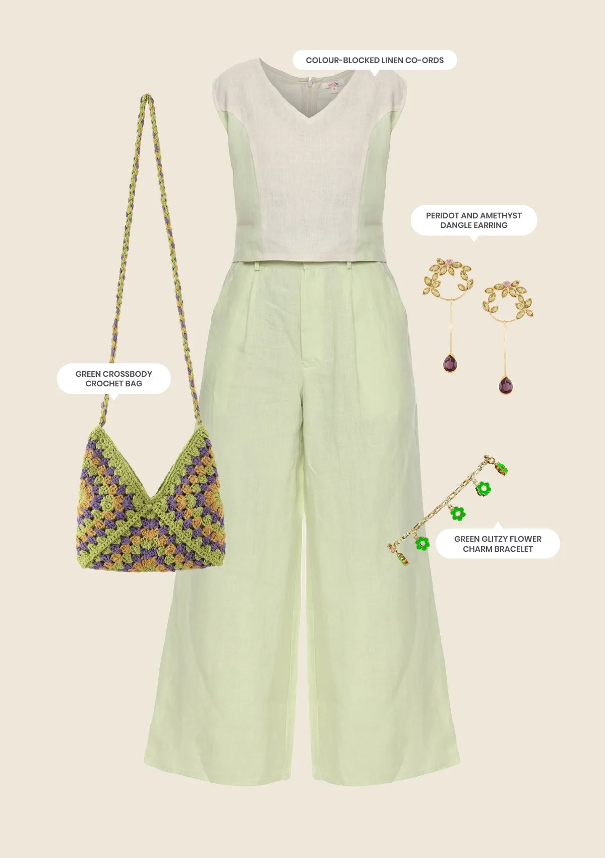 Minty Bold Green Look - IshqMe