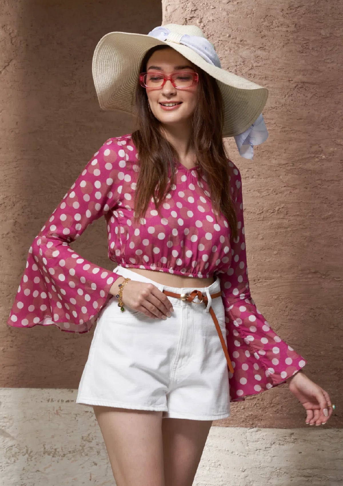 Pink Polka Party Look - IshqMe