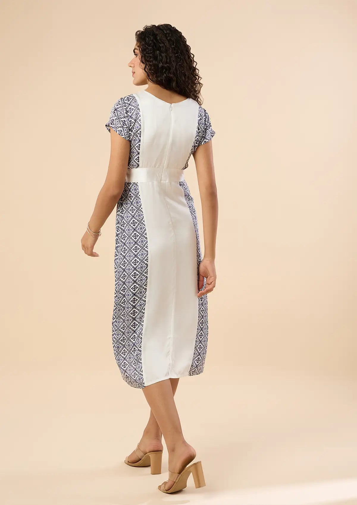 Safaa-Straight Cut Embellished Dress Online