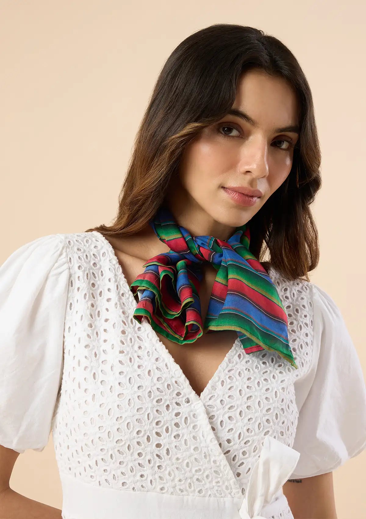 Sarape Vibrant Striped Scarf