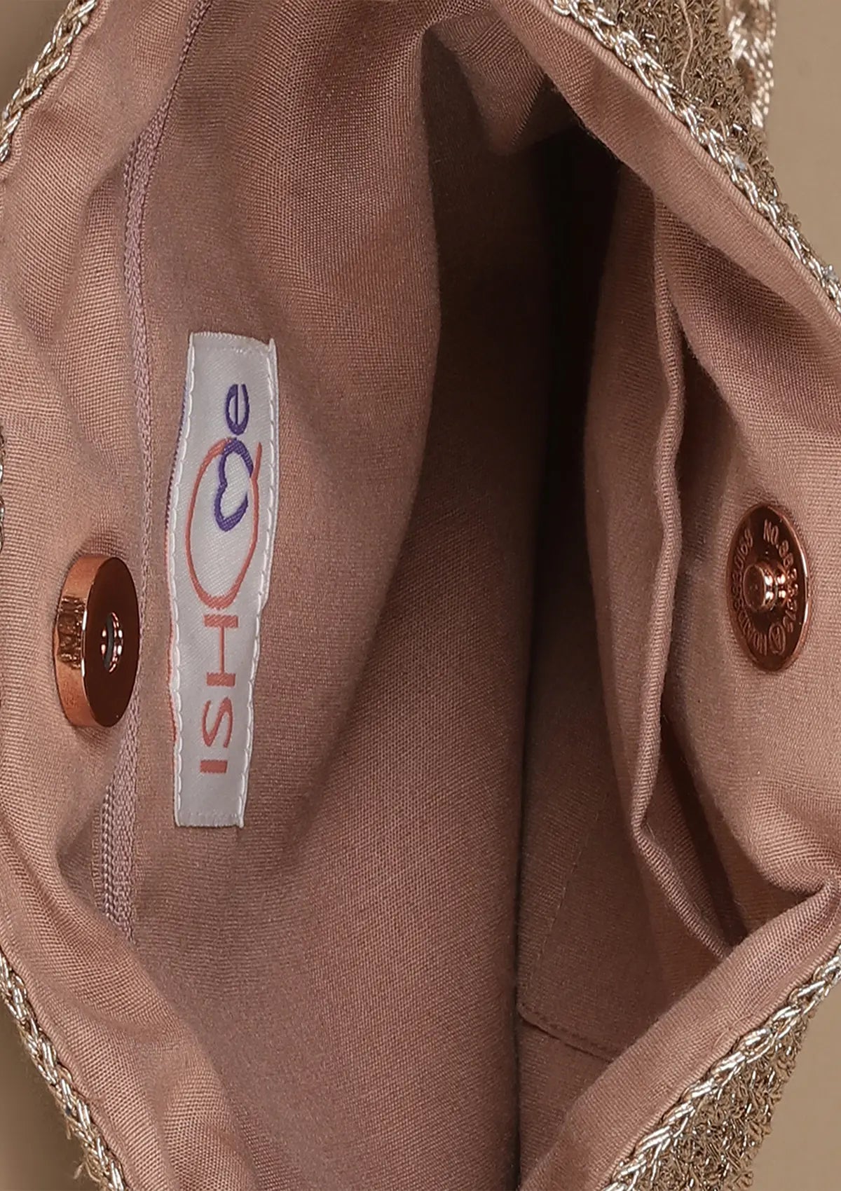 Shimmering Gold Party Bag For Women