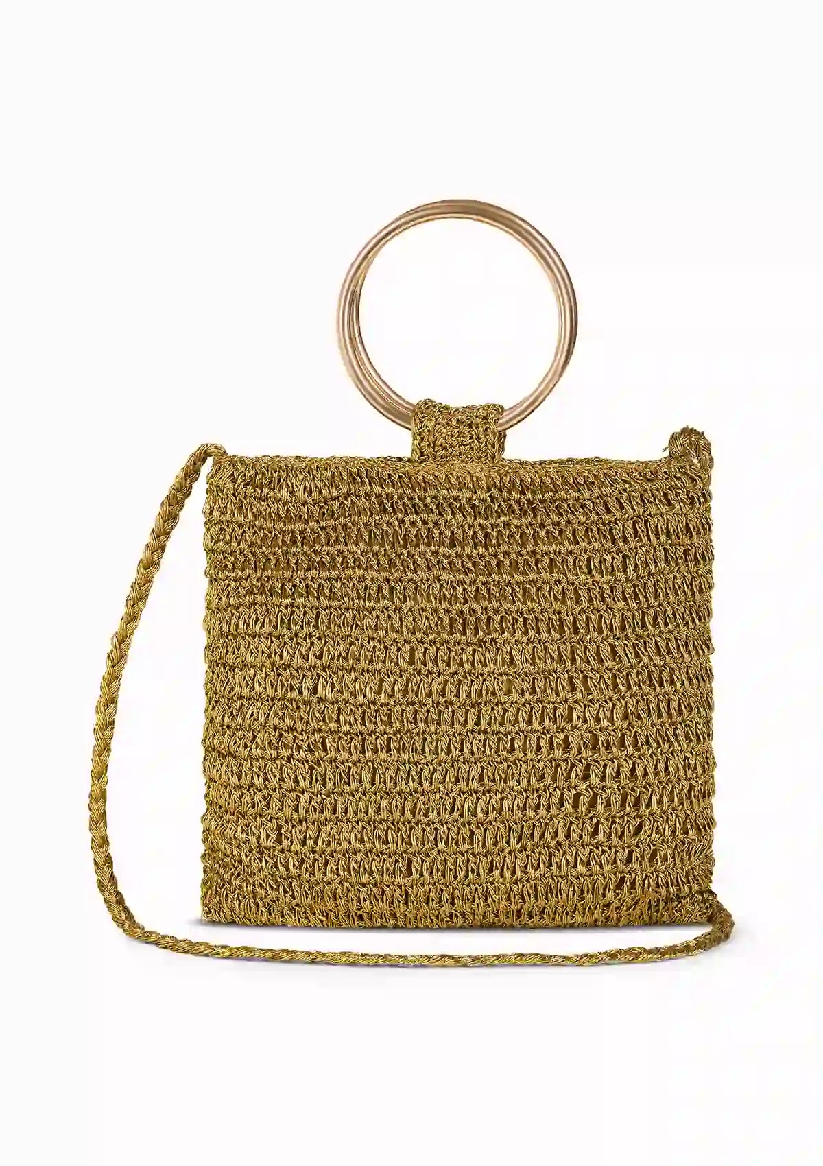 Buy Shimmering Henna Metallic Bag Online