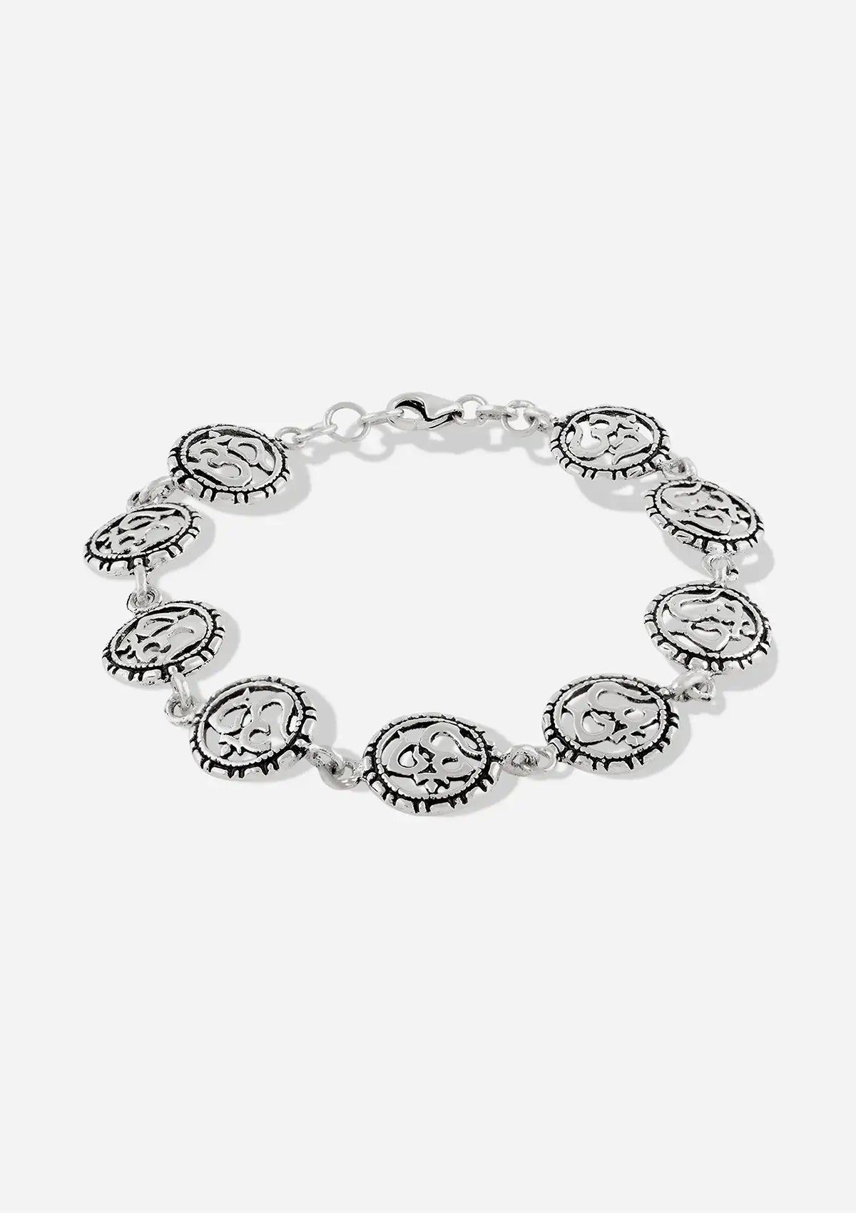 Silver Om Bracelet Online