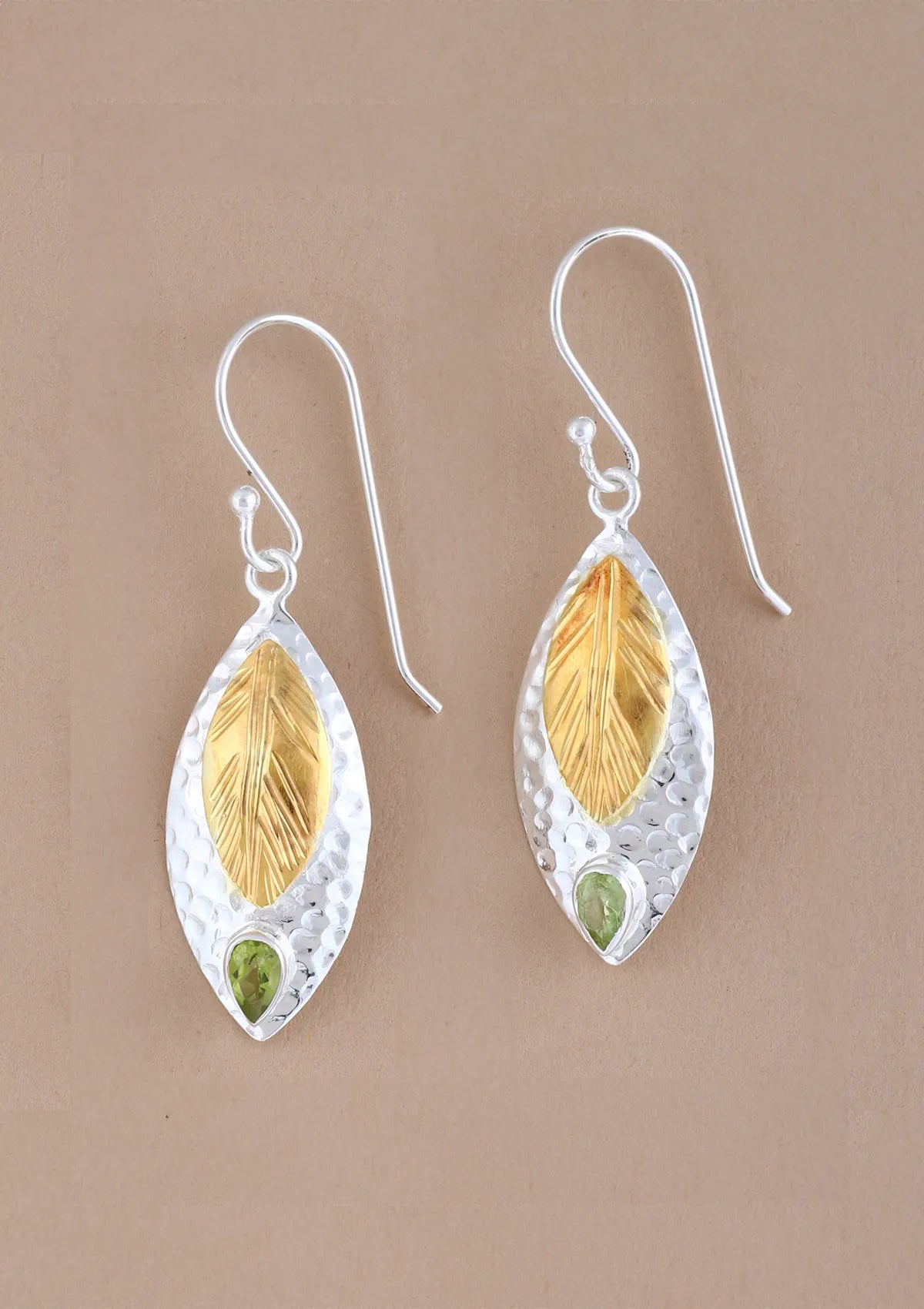 Silver Peridot Earring Online