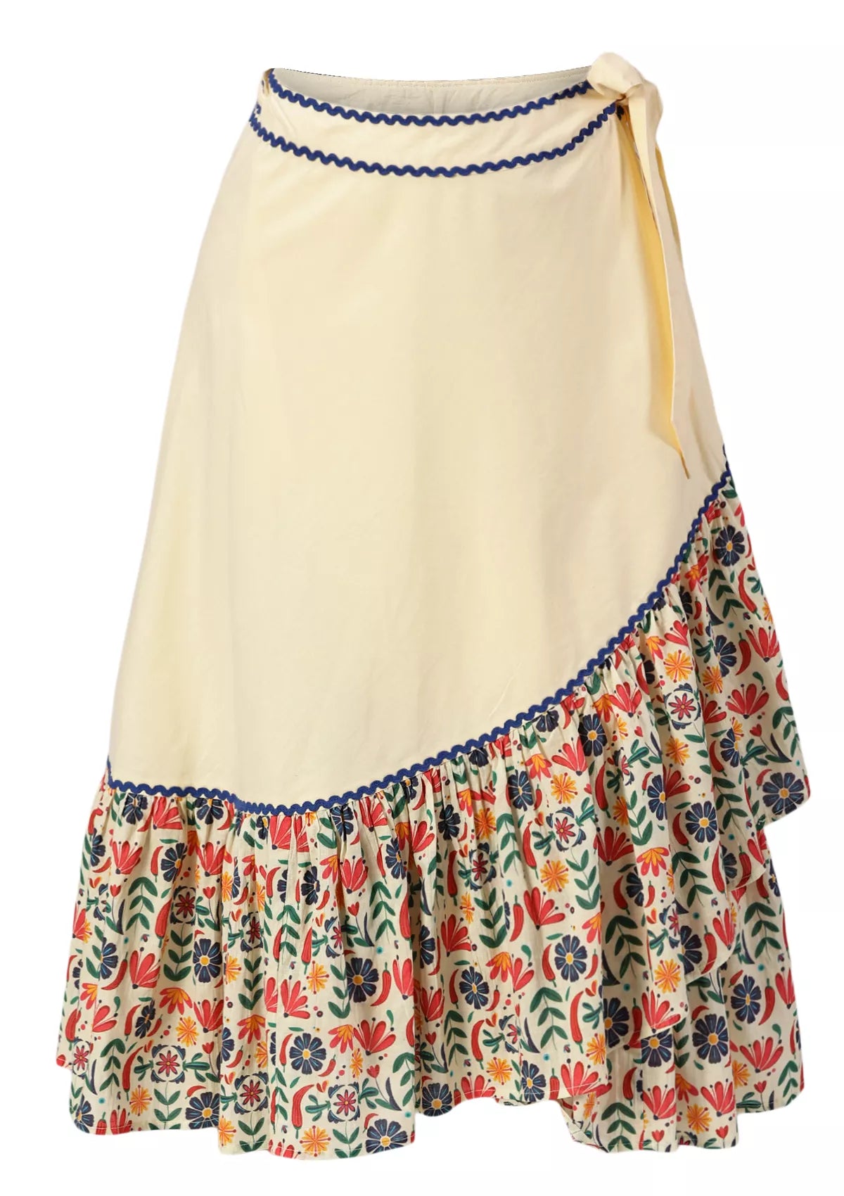 Buy Tequila Tango - Floral printed tier wrap skirt Online