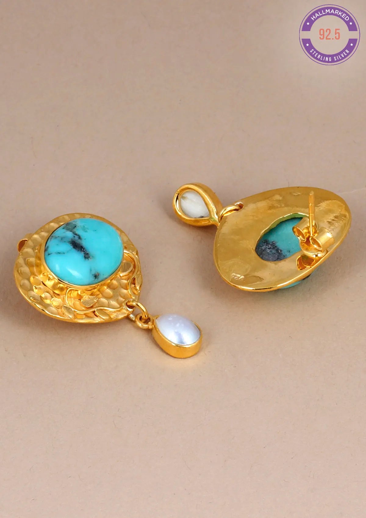 Turquoise Silver Earrings for women