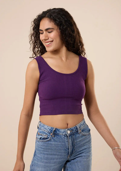 Wild Orchid Crop Top