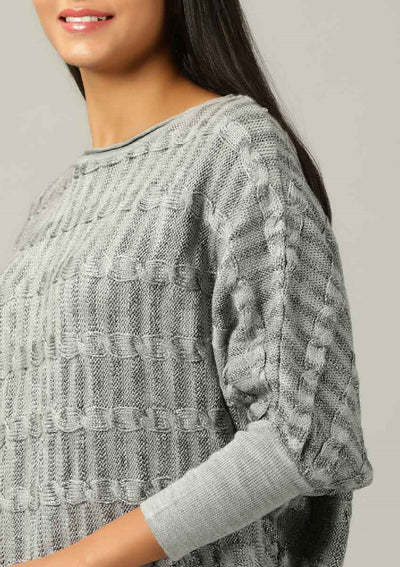 Grey Shimmer Pullover