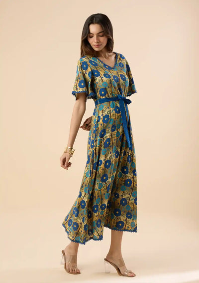 Zinnia Floral Midi Dress