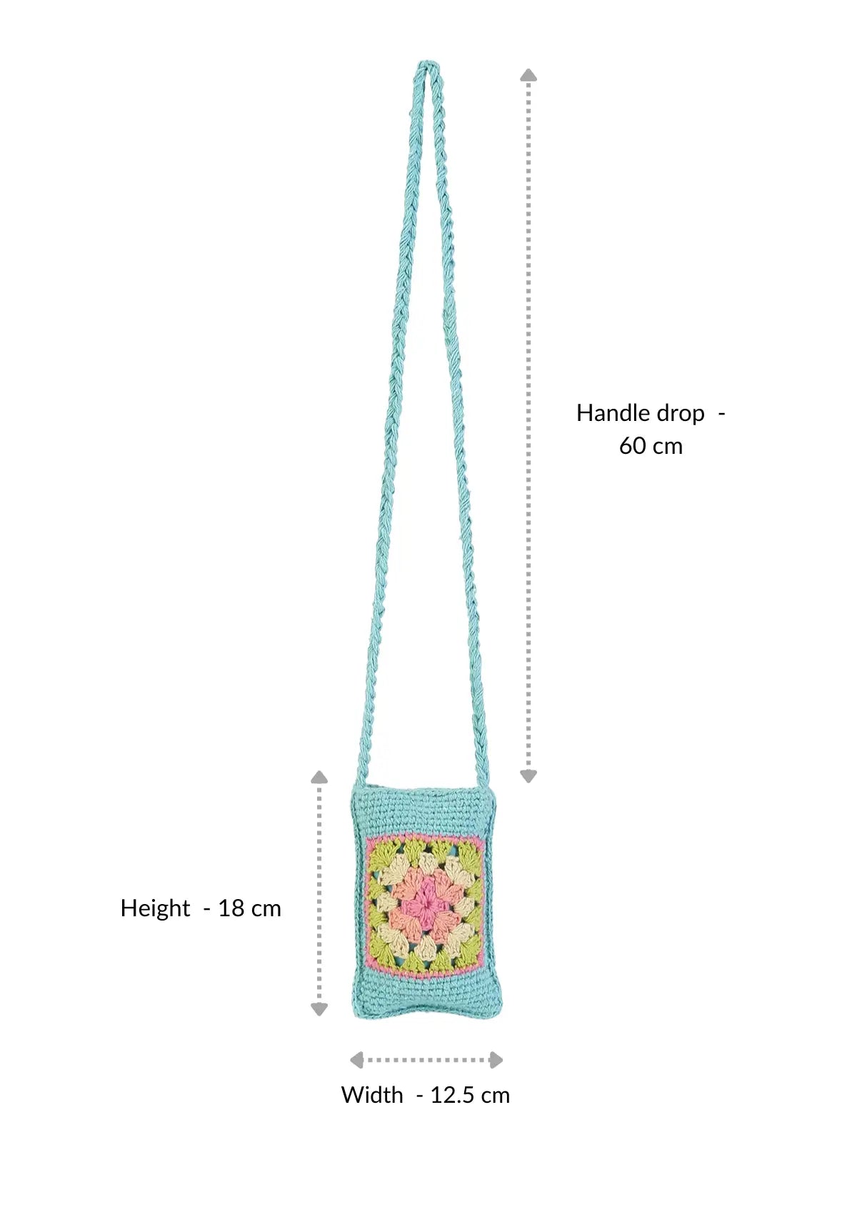 Crochet mobile pouch, bags for women