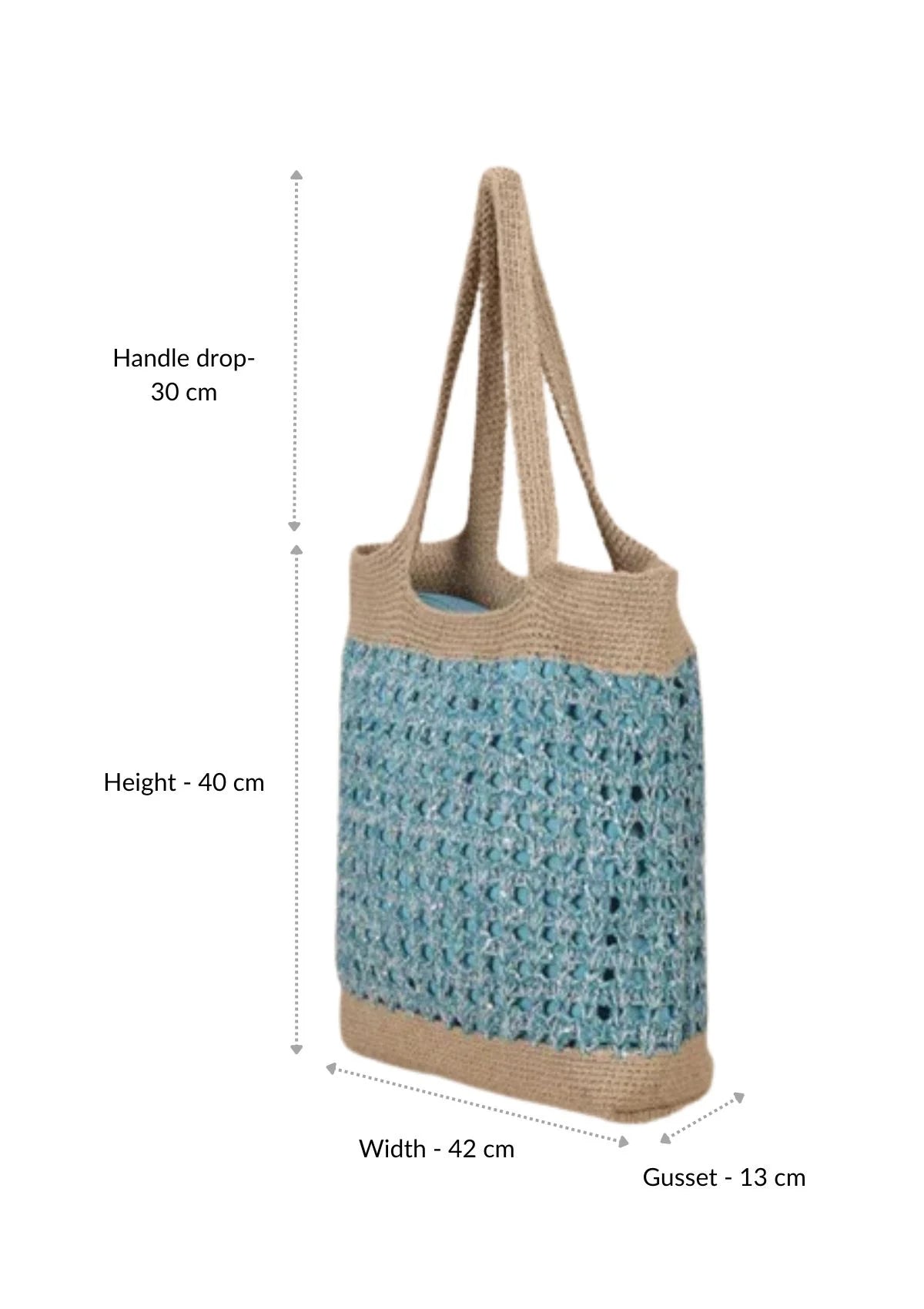 Crochet tote bag, bags for women