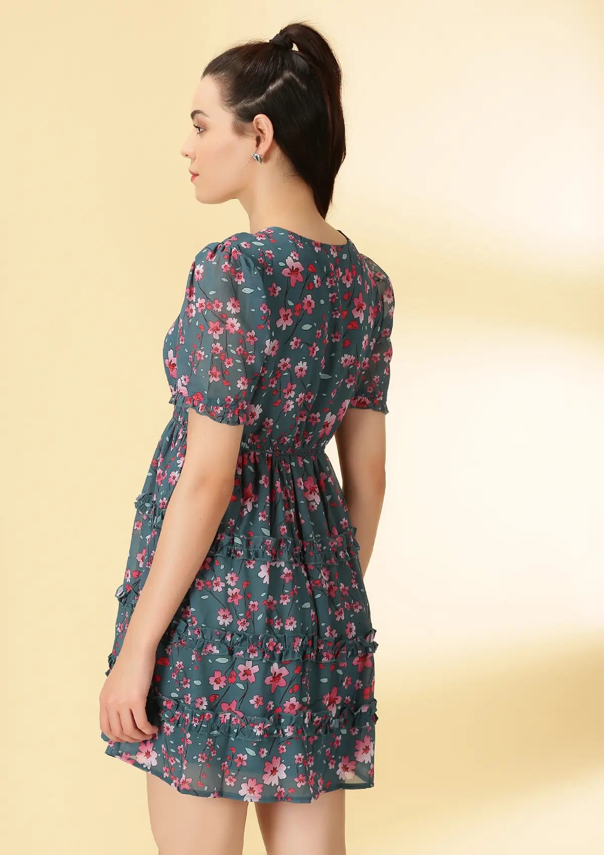 Best Helena Women Printed Floral Dress for women by IshqME