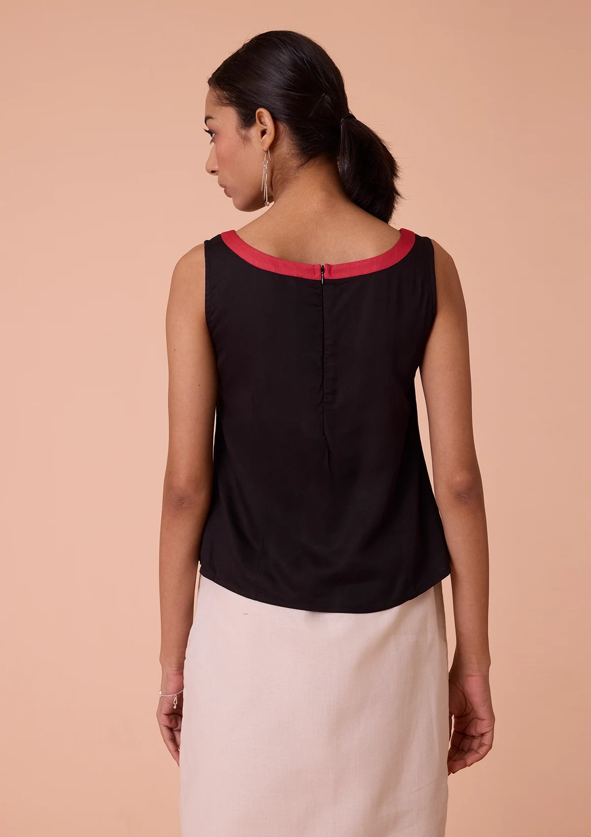 Buy Kyra Boat Neck Circle Applique Top