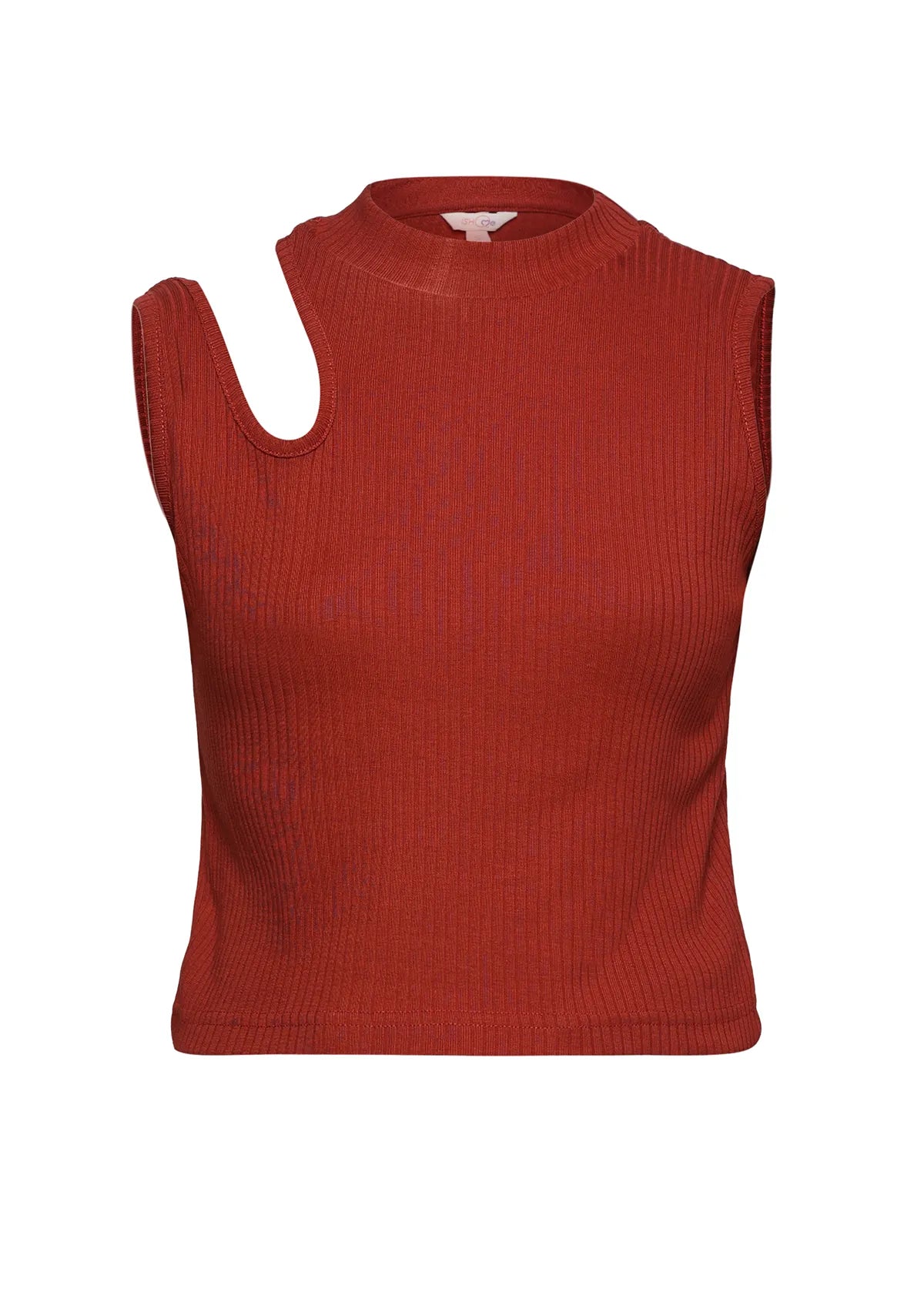 Burgundy Cut Out crop top price online at IshqME