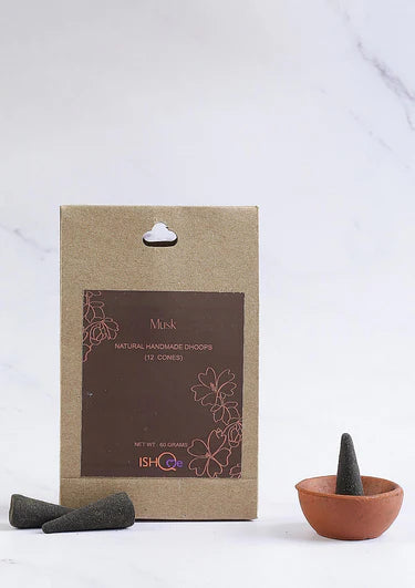 Musk home fragrance incense and dhoop cones