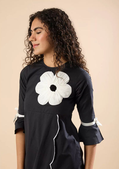 Lova Floral Scalloped Dress