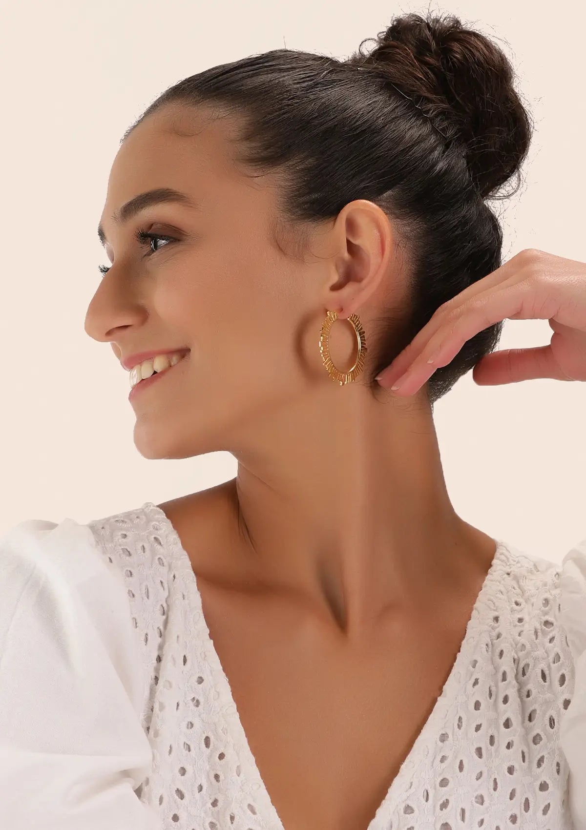 Celestial hoop earrings for women