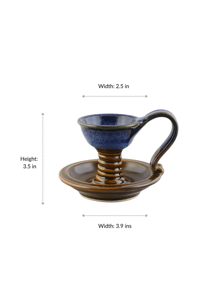 Big Candle Stand ceramic serving ware