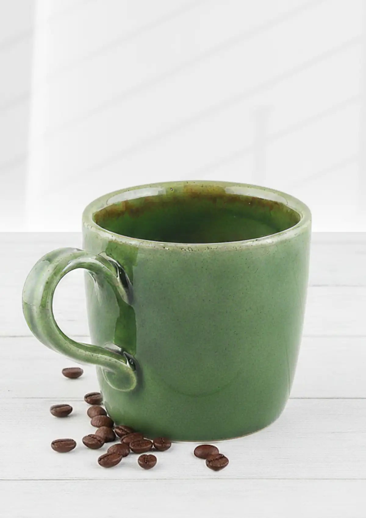 Ceramic homeware - Tea Cup - Olive Green (Set of 2)