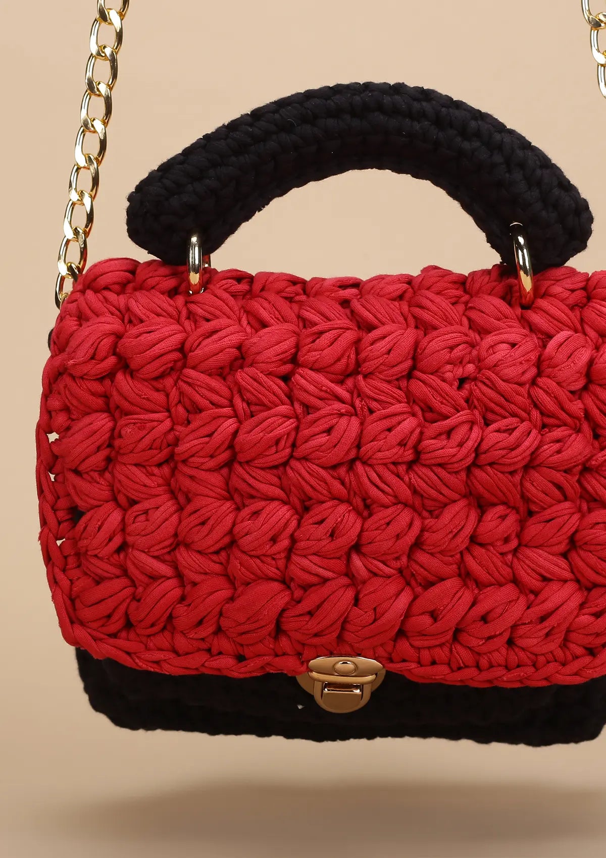 Buy Classy Red and Black Mini Bag Price