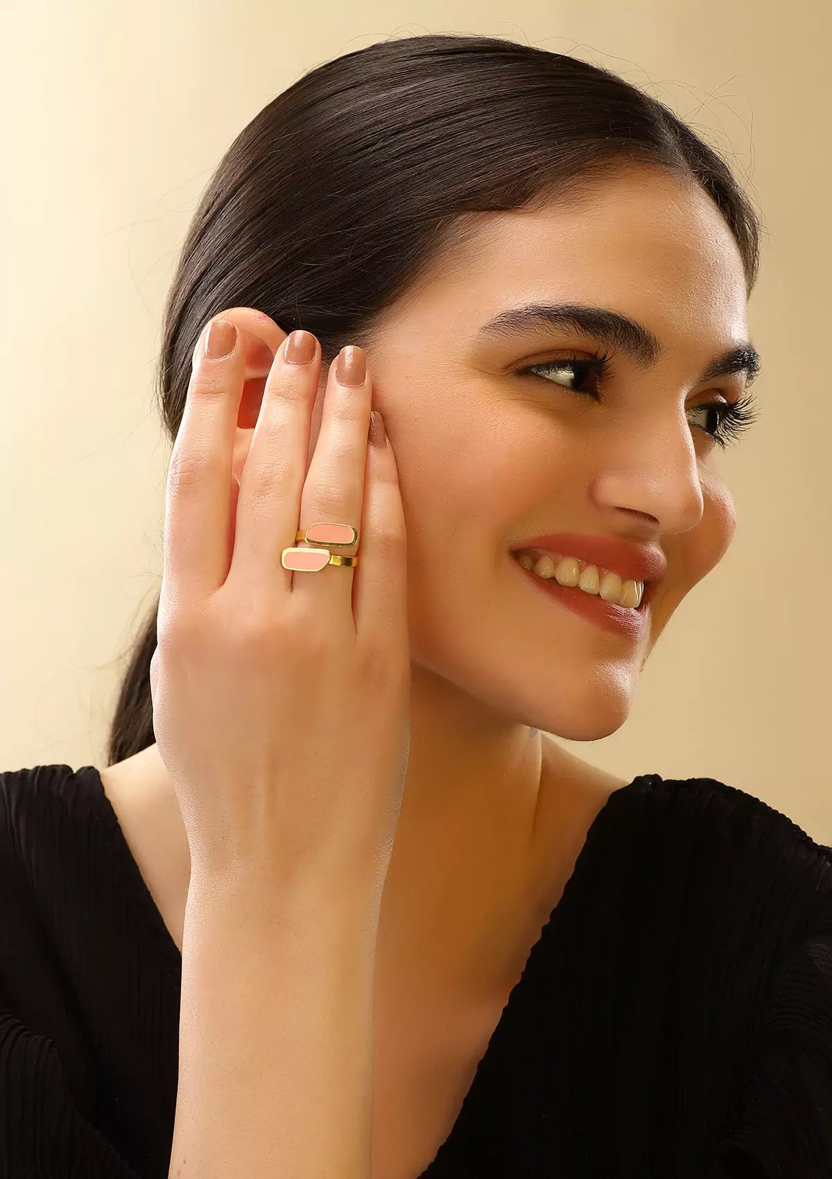 Long wrap 18k gold plated gold plated bracelet for women