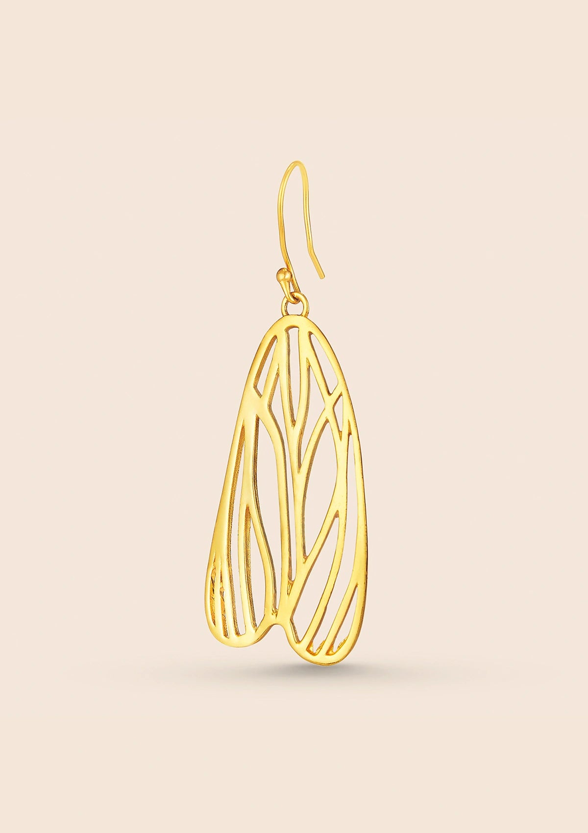 Fashion glossy butterfly dangle earrings for women