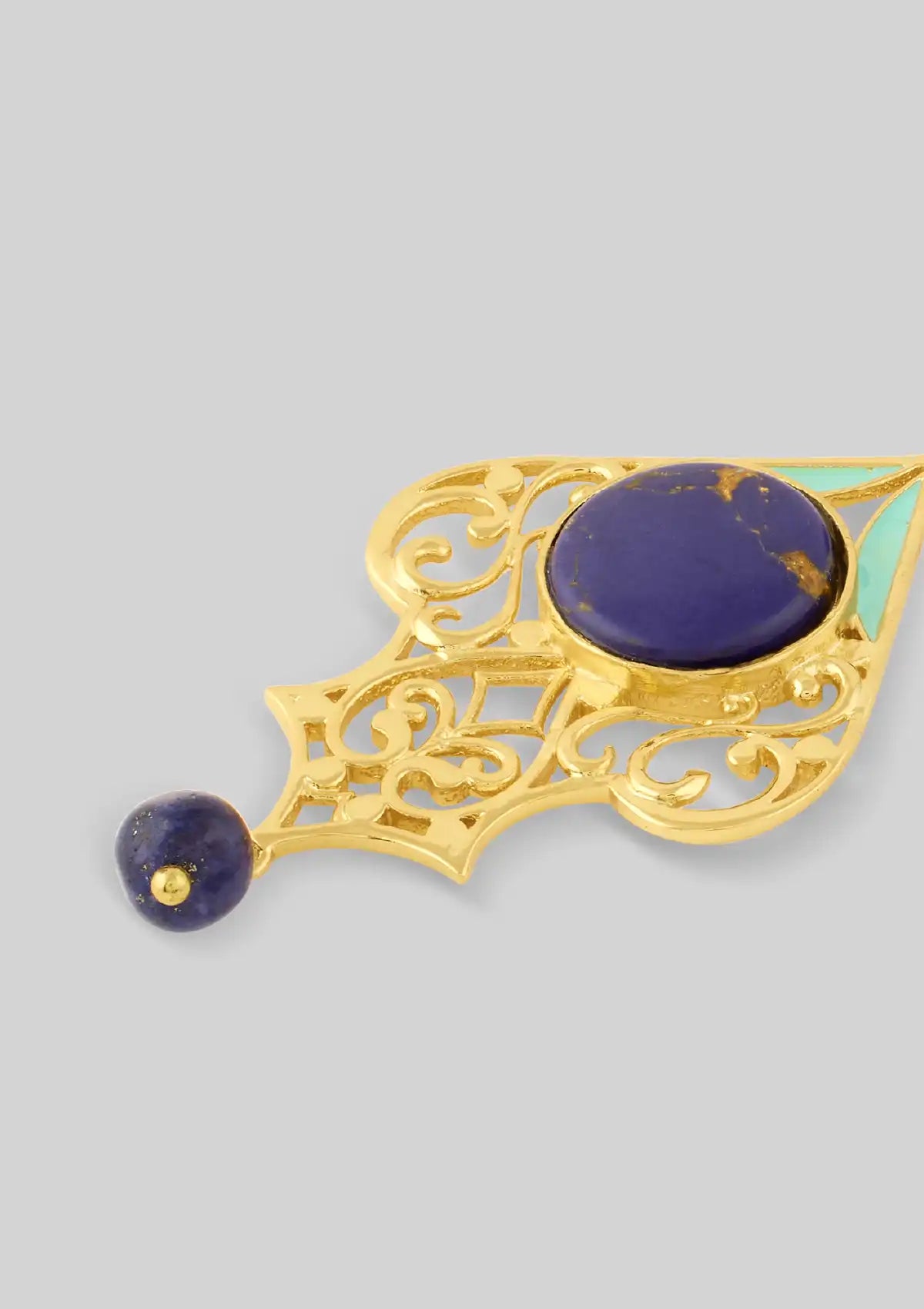 Fashion lapis lazuli dangle earrings for women