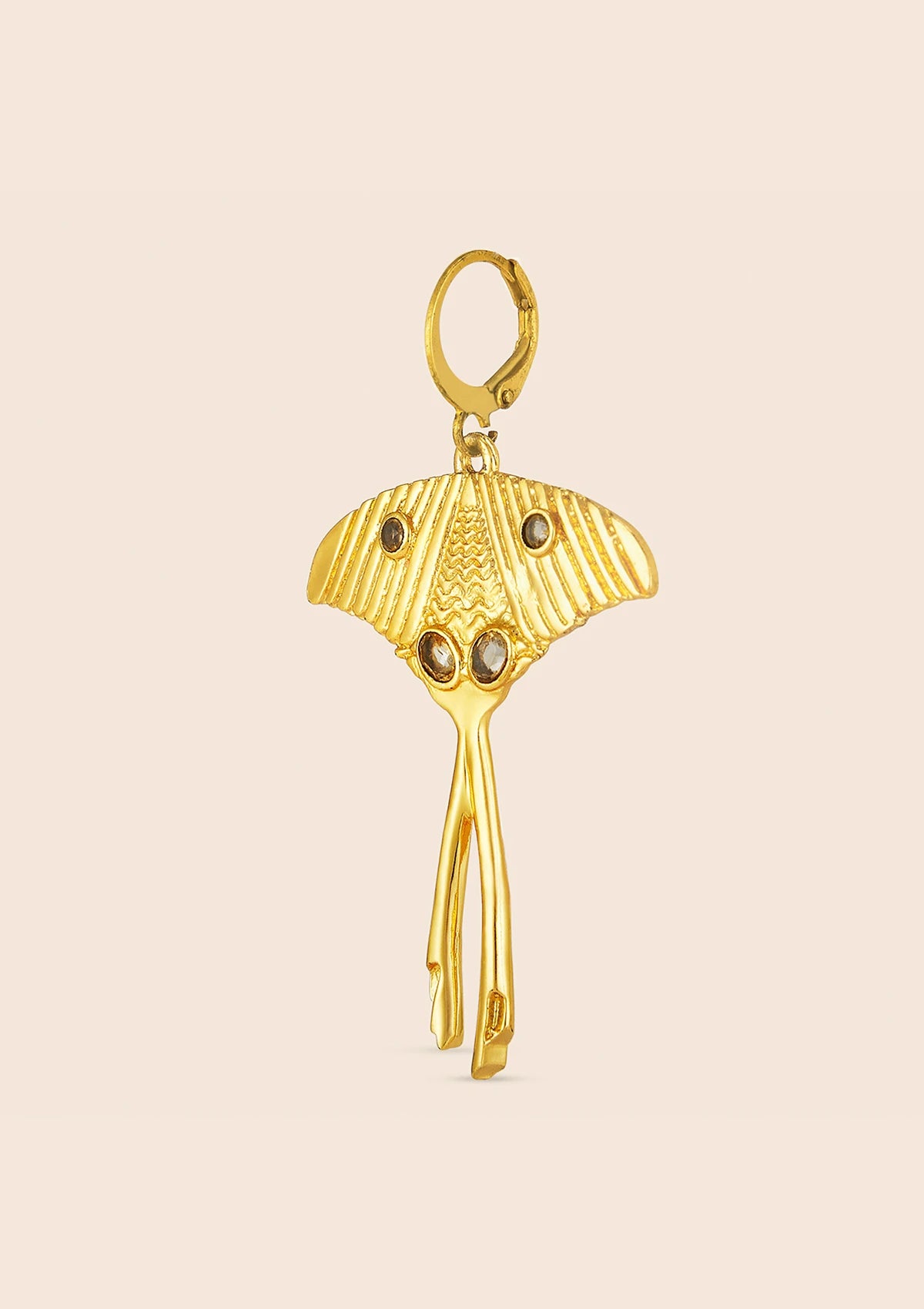 Fashion madagascar comet moth earrings for women