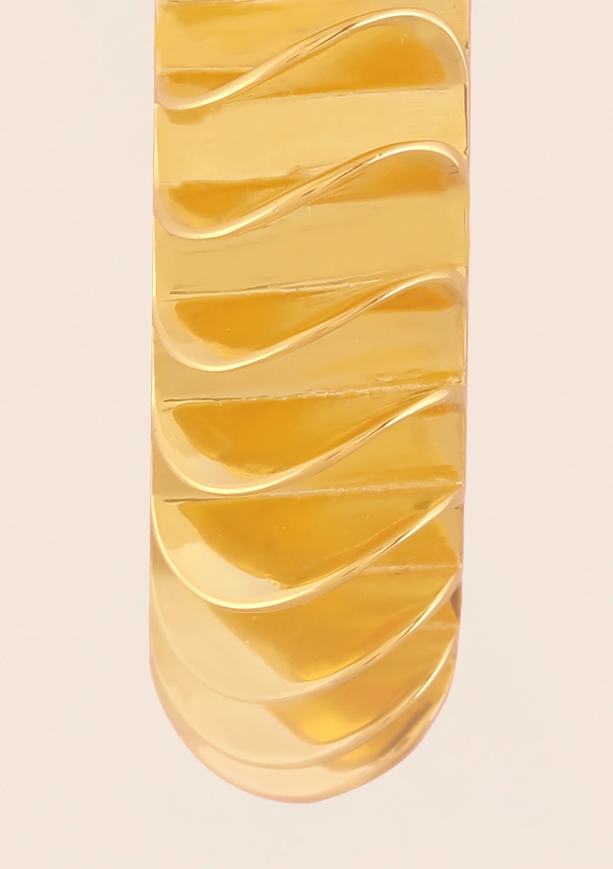 Fashion sculpted wavy hoop earrings for women