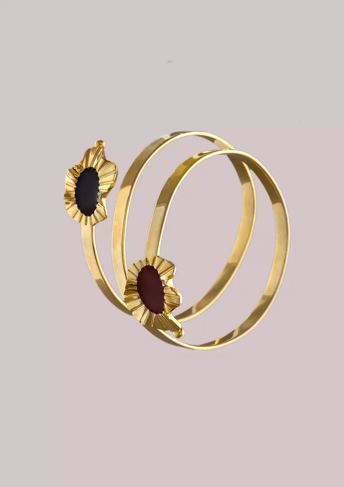 Gold plated cluster bloom 18K gold plated jewellery bracelet for women
