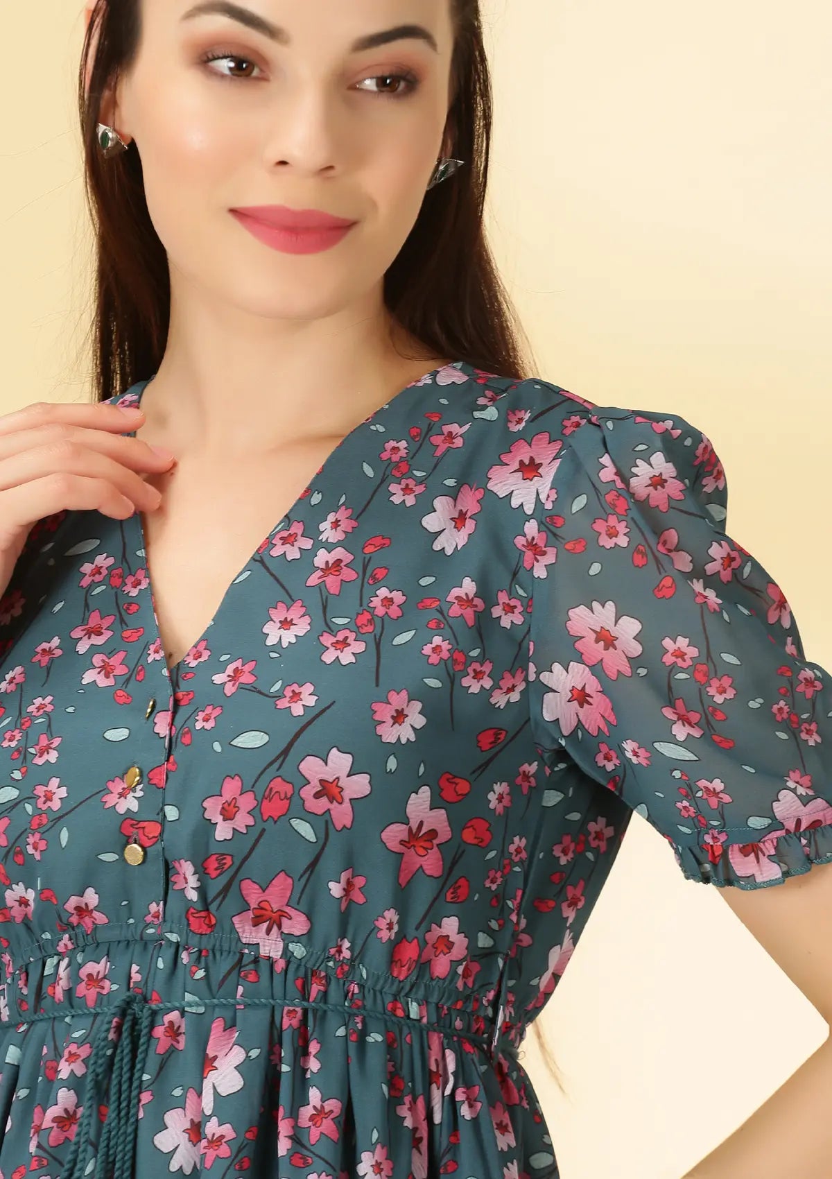 Helena Women Printed Floral Dress price for women at IshqME