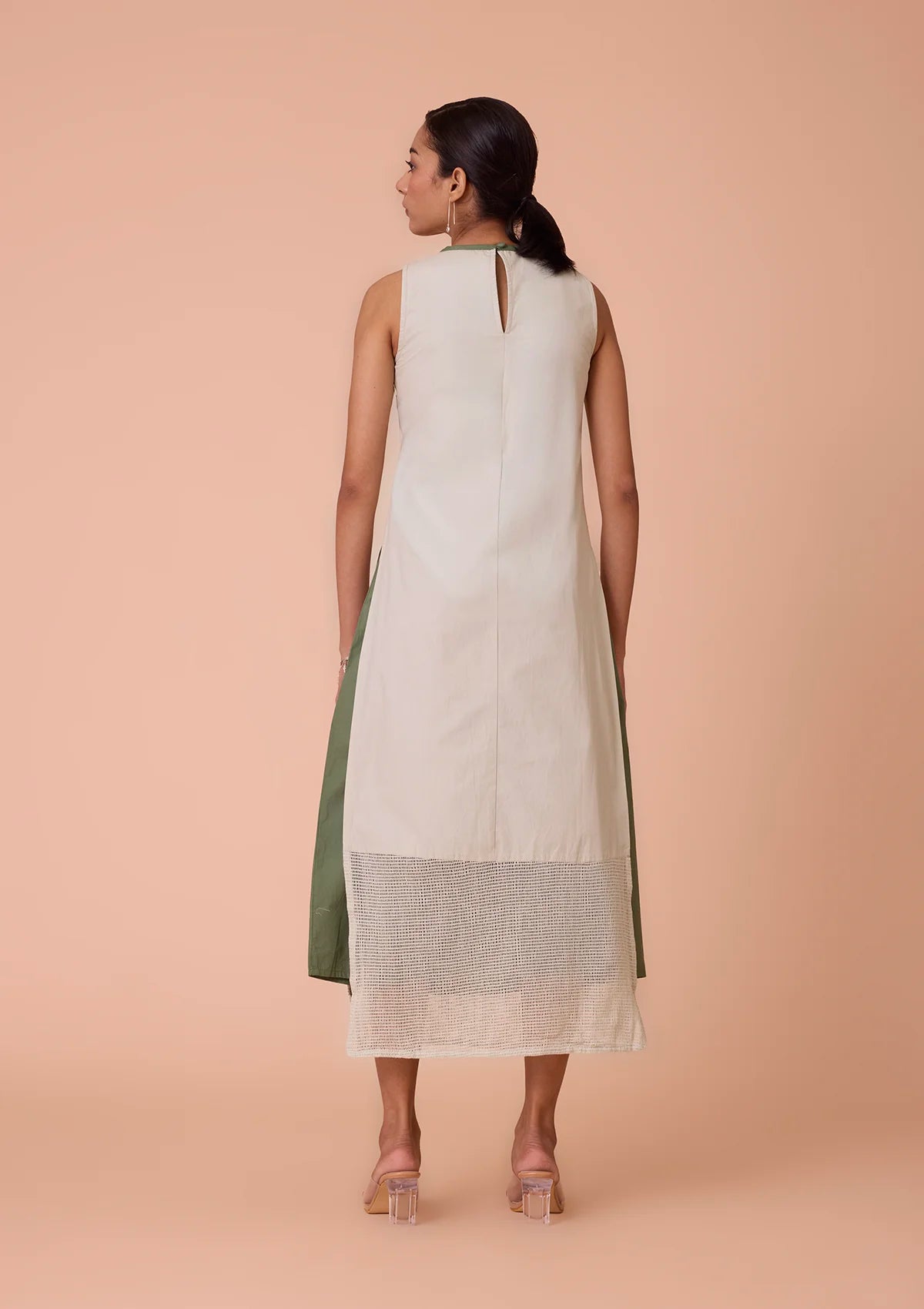 Ciraya High Neck Embroidered A Line Dress for women online