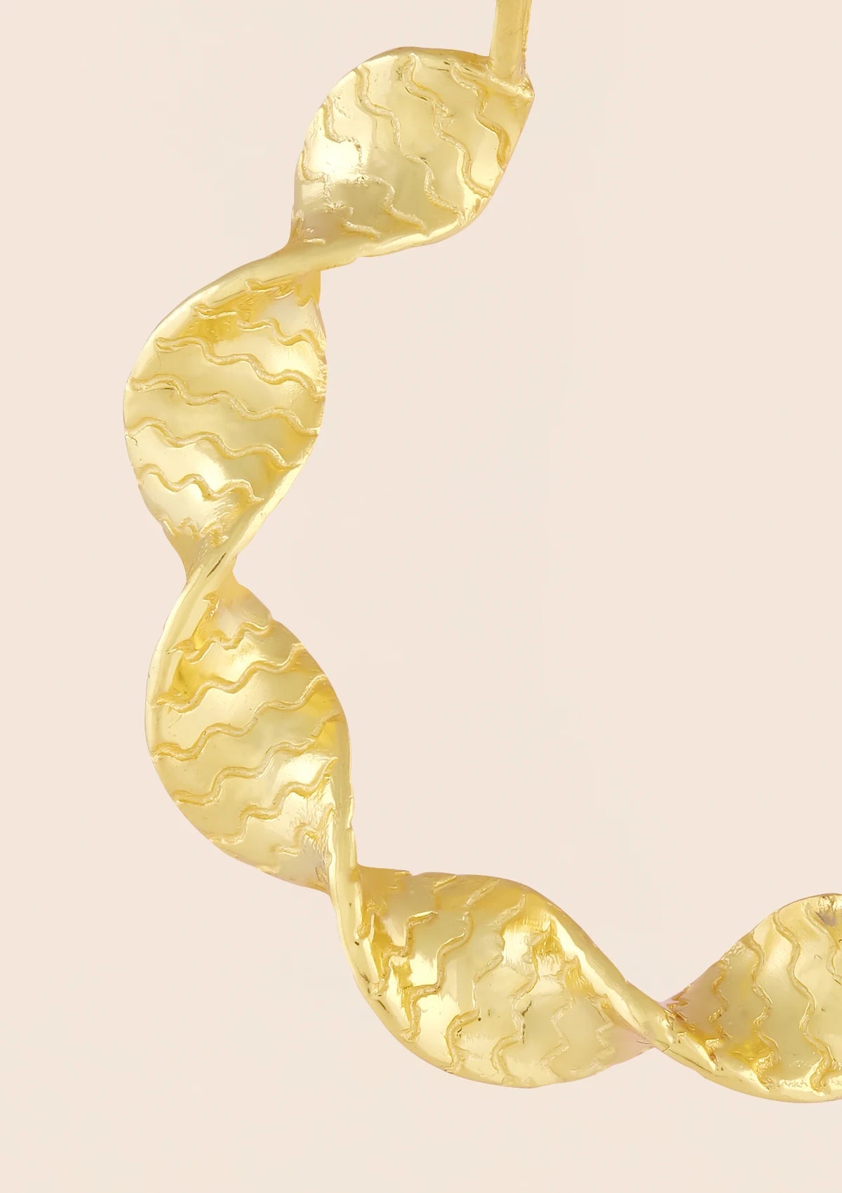 Filled helix hoop earrings for women