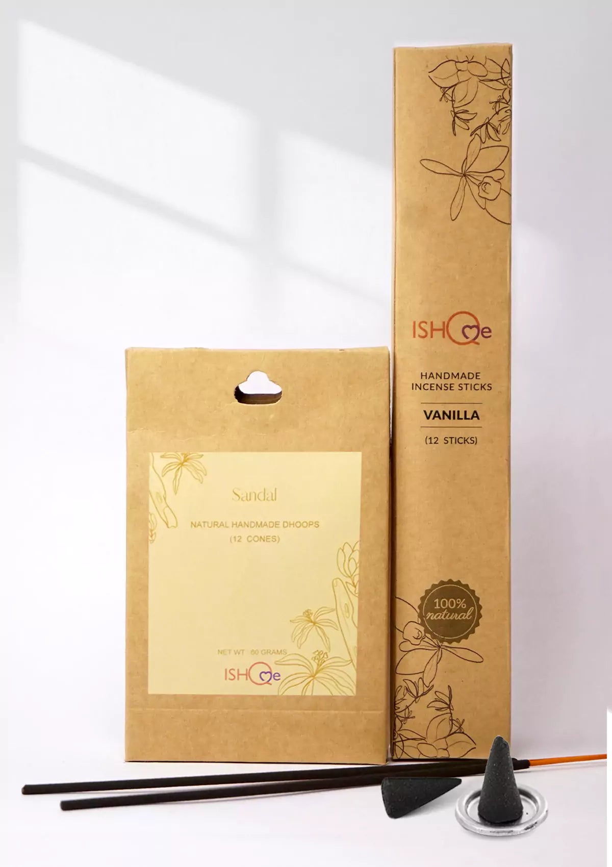 Sandal incense and dhoop cone combo