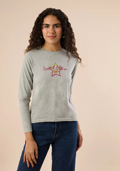Melange Graphic Print T-Shirt