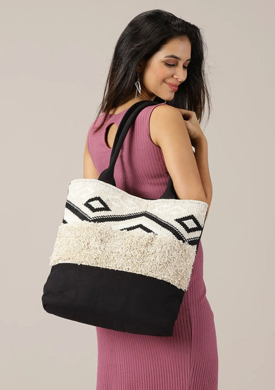 Monochrome Elegant Tote Bag