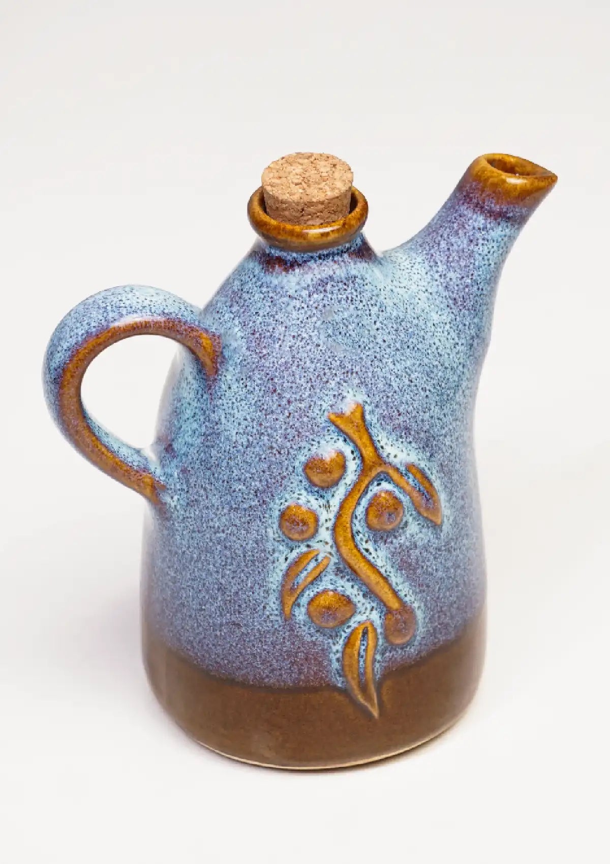 Buy Ceramic Oil Dispenser - Blue Brown