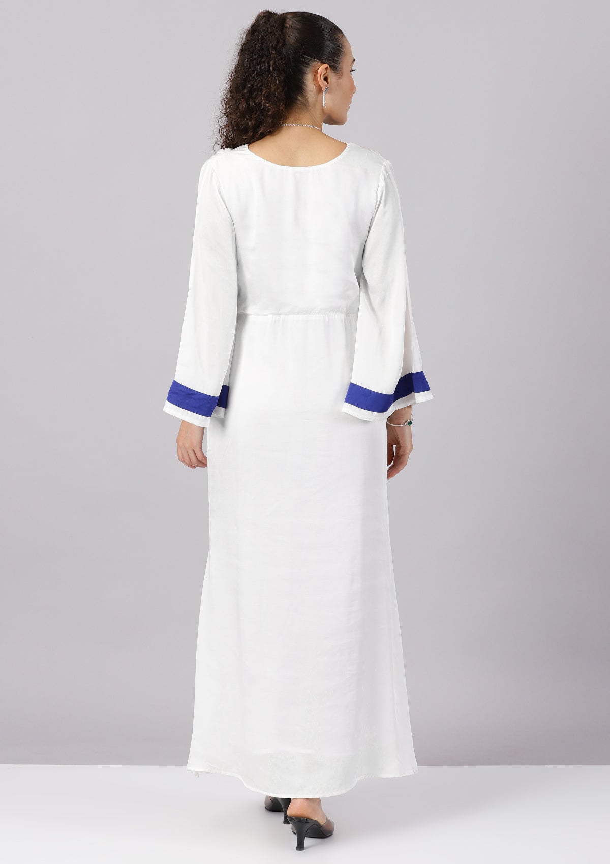 Women's party wear outfit inspired by Yasmine Satin Moroccan Evening