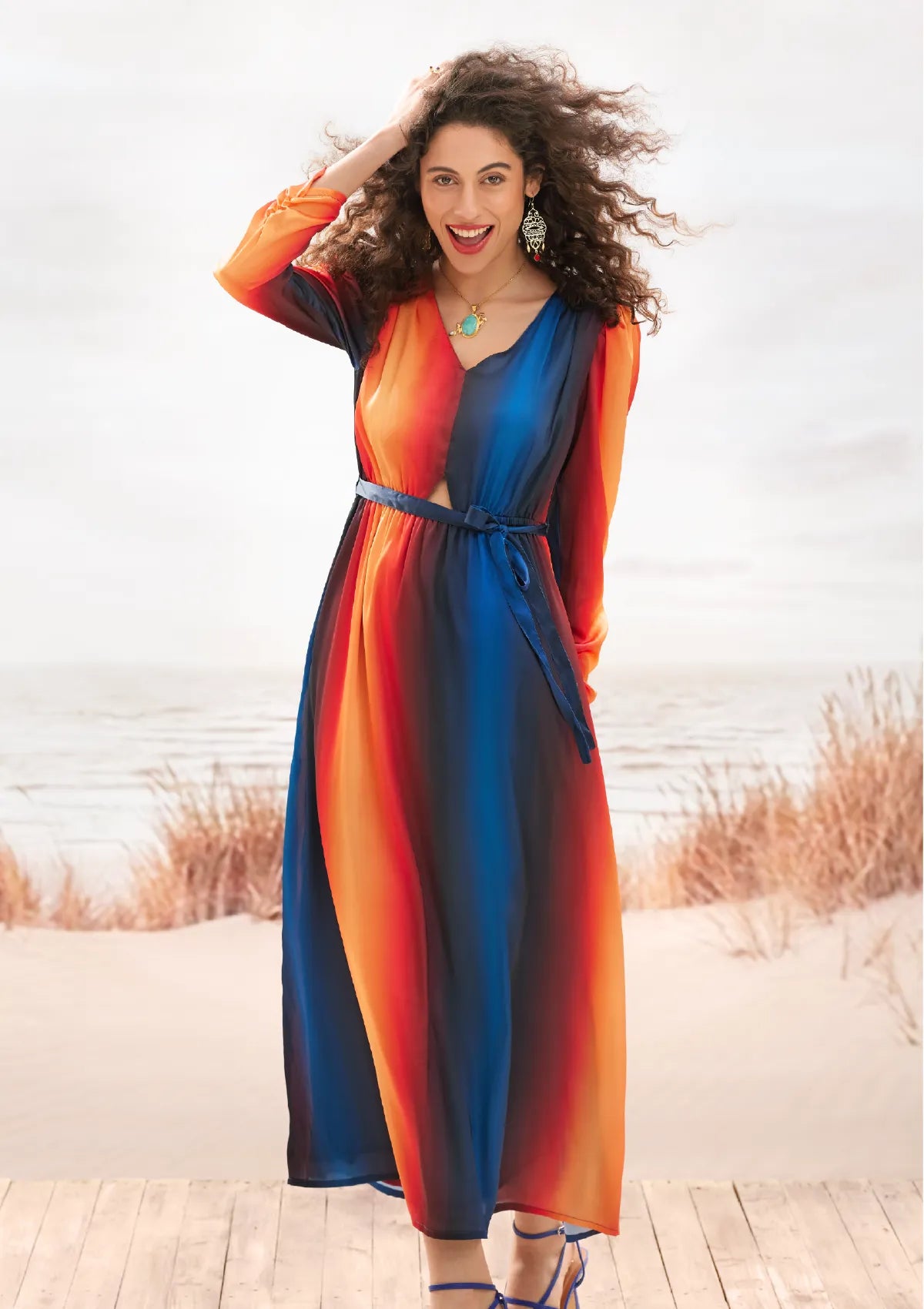 party wear outfit for women - Sunset Dance Bold